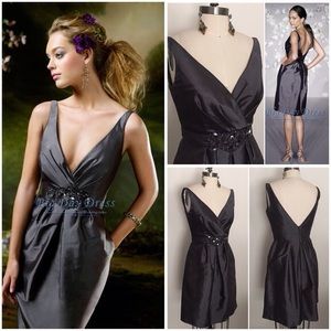 Lazaro Dazzling Open Back Dress